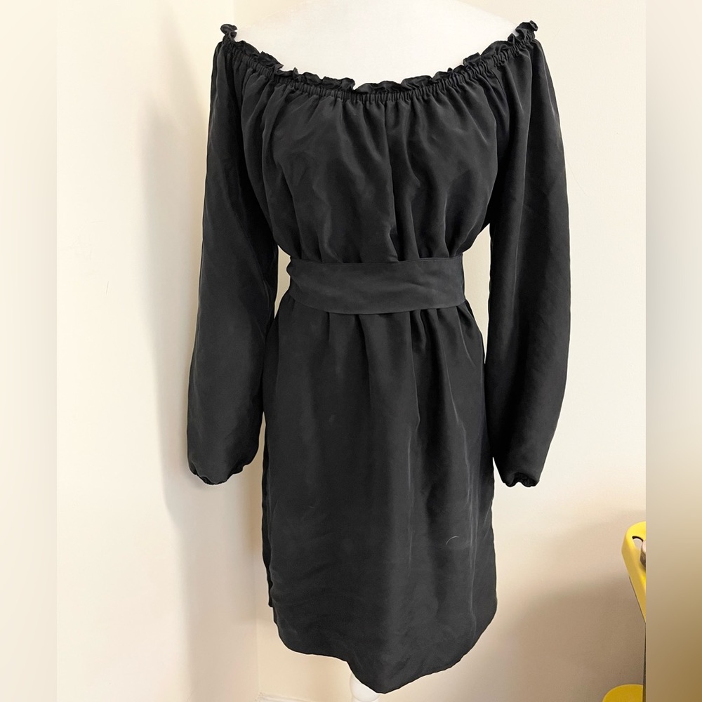 MICHAEL Michael Kors Off-Shoulder Black Dress